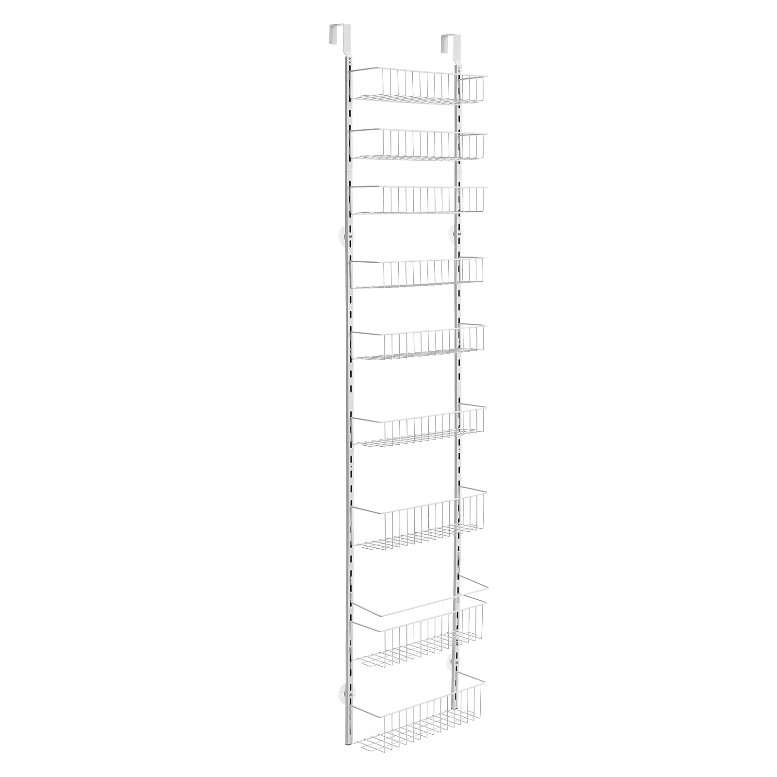 9-Tier Over The Door Pantry Organizer Hanging Storage Rack Adjustable Kitchen_voghion.com
